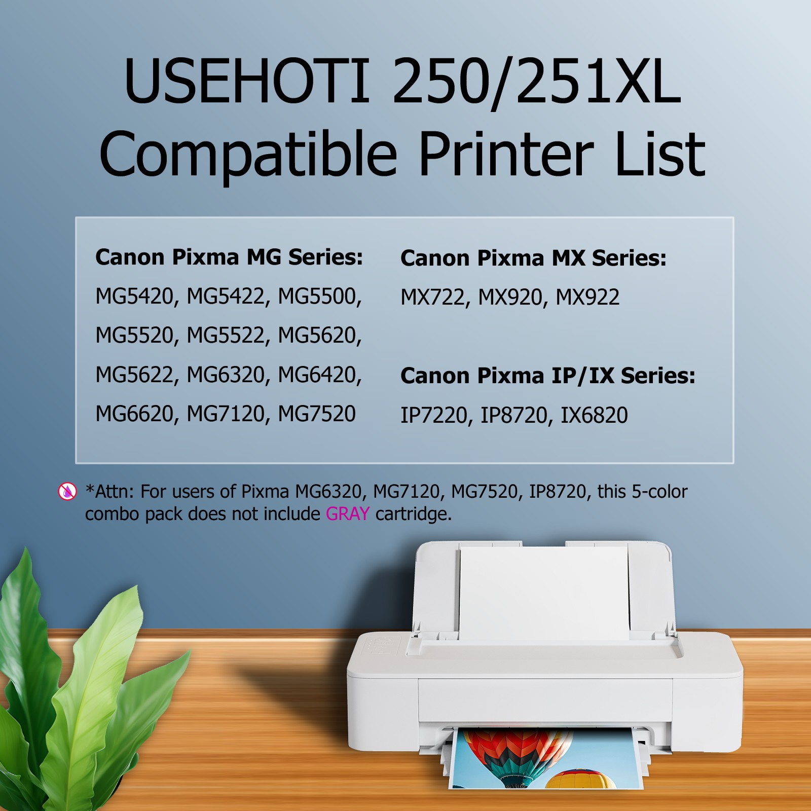9P XL CMY Color Printer Ink For Canon PGI-250 CLI-251 MG5520