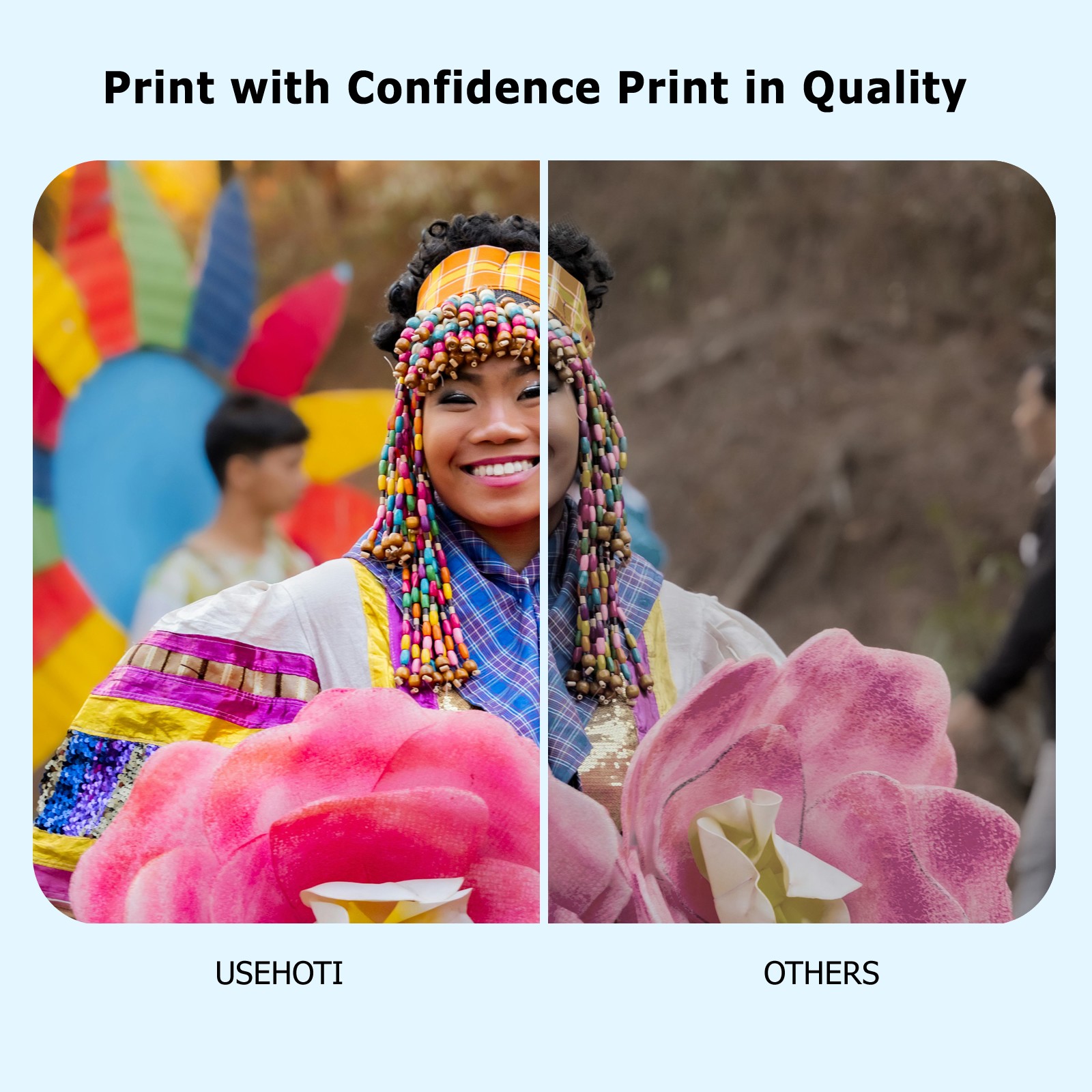 打印效果对比图